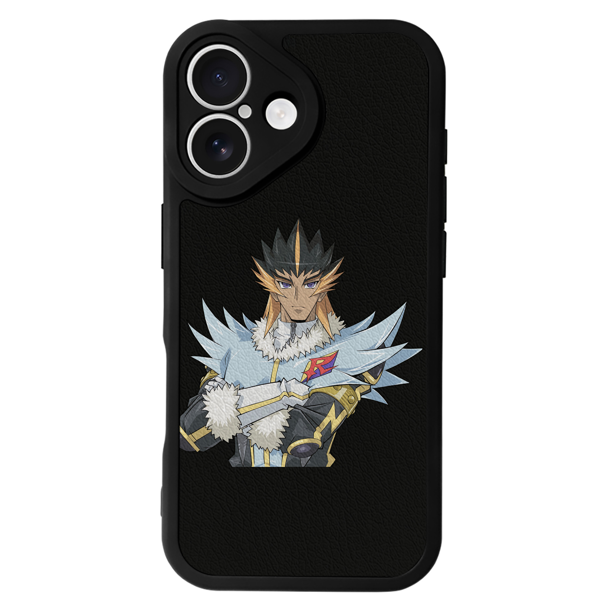 （画像用） 遊☆戯☆王 Yu-Gi-Oh! 【iPhone 16シリーズ対応】シリコンスマホケース（レザー調） 材質：シリコン